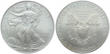 USA 1 Dollar 2008 Silver Eagle - 1 Unze Feinsilber